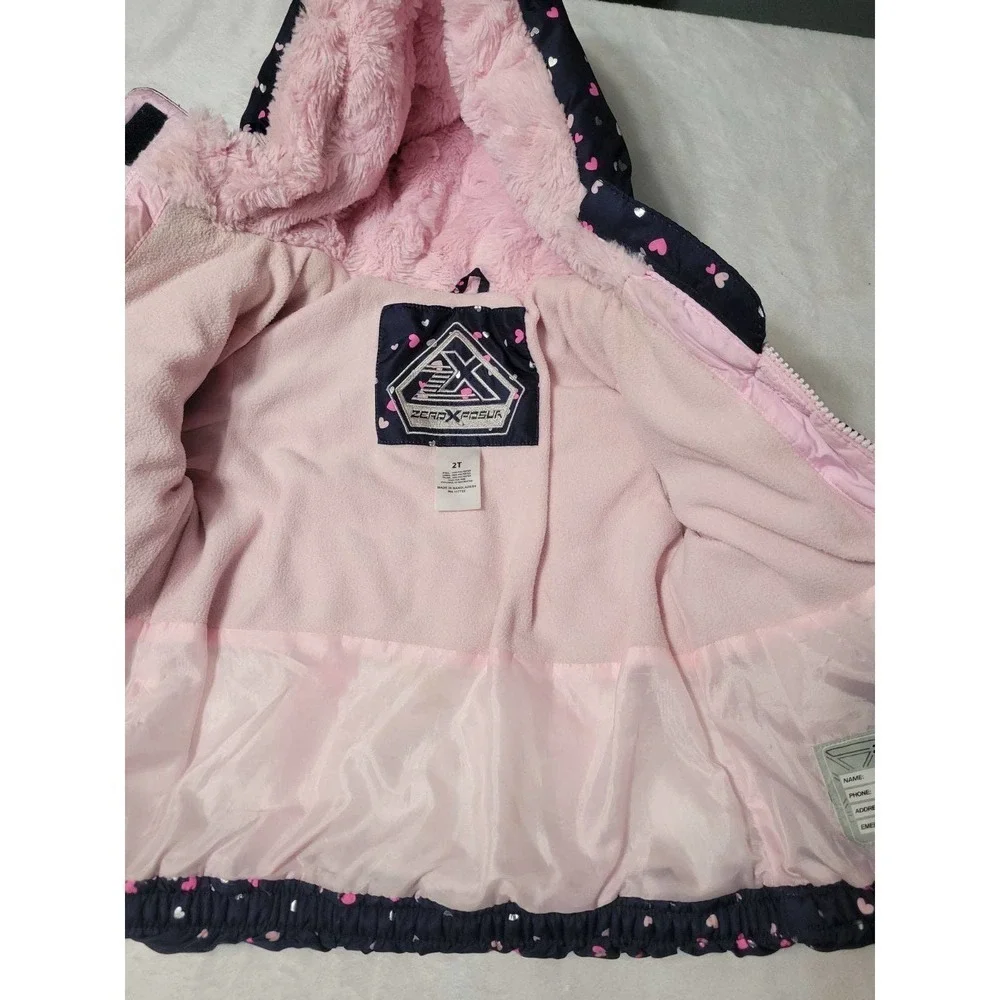 Girls Coat 2T, hearts, zeroxposur